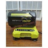 RYOBI 40V 6AH Lithium Battery and 40V Charger