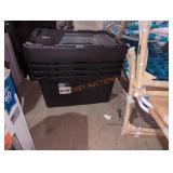 4 sterilite industrial totes 27 gal.