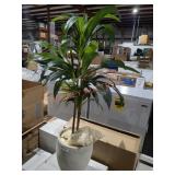 45" Faux Tropical Potted Plant with Stones