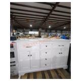 54" W x 22" D x 34" H White Double Vanity