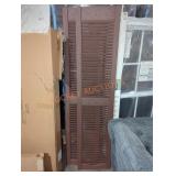 Westlake shutters 14.5" x 64" brown