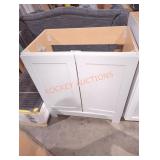 Gray 30" W x 19" D x 32" H cabinet base