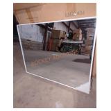 White Framed Wall Mount Mirror