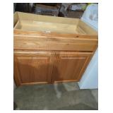 35" W x 25" D x 35" H cabinet base