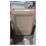 Unfinished wall cabinet apx 21 x 12x 30 in