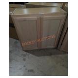 29.5" W x 13" D x 31" H unfinished cabinet