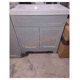 30" W x 19" D x 34" H bathroom vanity sink