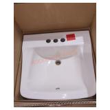 Glacier Bay 19.29 in Wall-Mounted Bathroom Sink