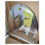 Glacier Bay 24"ï¿½36" Oval Mirror Medicine Cabinet