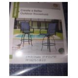 Festival Depot 2 PC chairs 27.6 x 23.2 x 50 blue