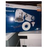CE 6 pack 4in glare control recessed kit w/ LED
