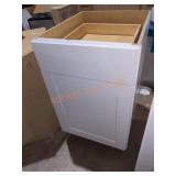 21" x 25" x 35" White Base Cabinet