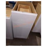 15" x 25" x 35" White Base Cabinet