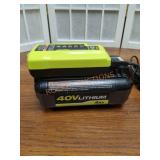 RYOBI 40V 4AH Battery and 40V Charger Combo