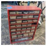 Small fastener, screw and fuse storage box