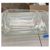 Pyrex clear, baking dishes