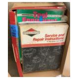 Vintage mechanic service books