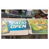 35x17 and 24 x25 in Bud light lime metal bar signs