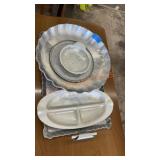 Vintage aluminum ware serving dishes lot