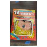 Vintage TV-comics costume with mask Collegeville