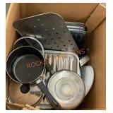 Kitchen pots and pan box lot