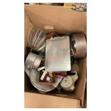 Misc. kitchen pot and pan box lot