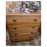 31in x 37in x 17in 4 drawer wooden dresser