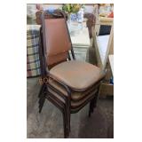 Vinyl dining chair set