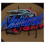 Natural Light neon bar sign