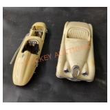 Vintage model scale cars with damage