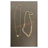 Vintage costume jewelry necklace lot