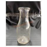 Vintage Woodlawn farm dairy company milk bottle