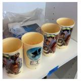 Vintage ET cups and napkins