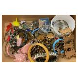 Costume jewelry box lot