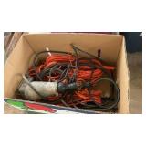 Box lot extension cords, and work light