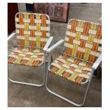 Vintage outdoor folding chairs