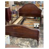 Antique walnut, full bedframe