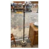 Antique, brass, and marble standing floor lamp