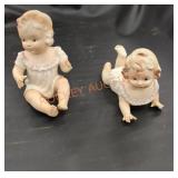 Vintage 1950s bisque porcelain figures