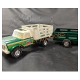 Vintage NYLINT Green Metal Farm Utility truck