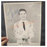 Signed headshot of Tim McClurg