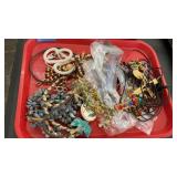 Costume jewelry tray lot