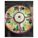 Large Clay Art "Ambrosia" appetizer and dip dish