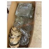 Misc. clear glass box lot