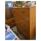 36in x 50in x 19in wooden dresser: Sold As Is,