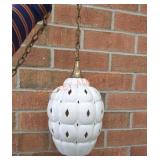 MCM style pendant light fixture with plug in