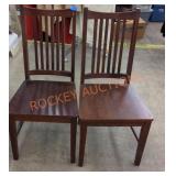 Wooden dining chair set