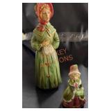 Vintage village caroler and Shenandoah painted