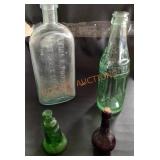 Vintage glass bottles