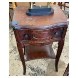 Antique nightstand with one drawer